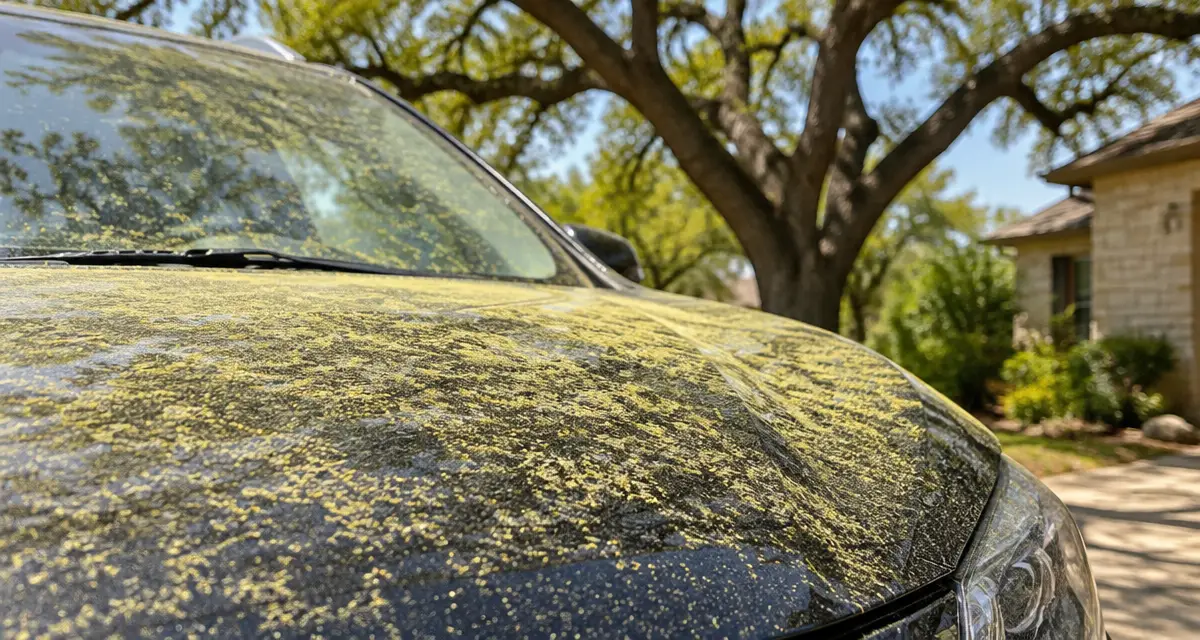 How to Safely Clean Oak Pollen Off Your Car in Austin This Spring