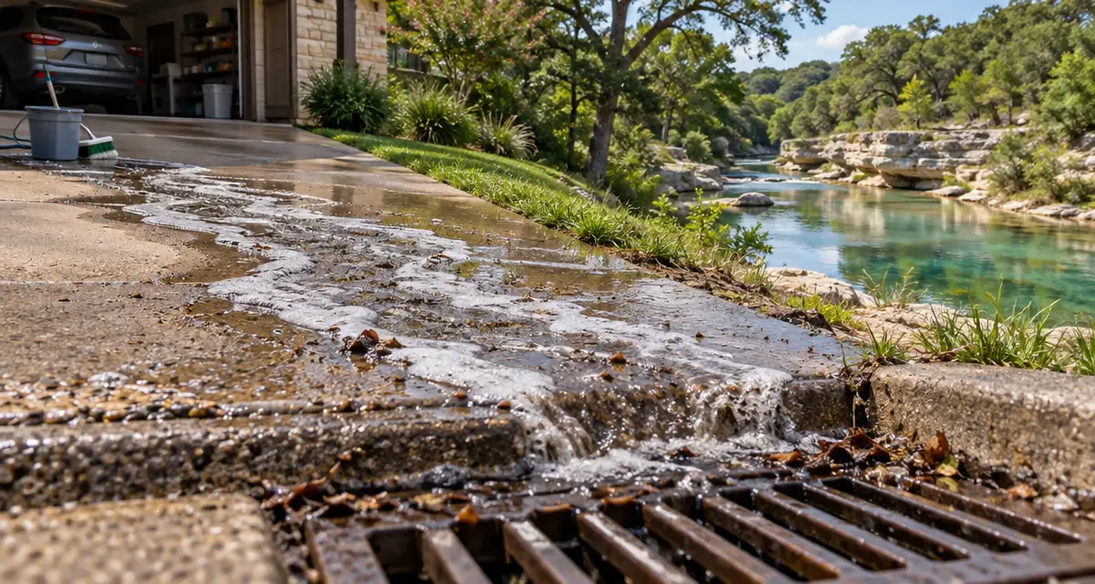 Washing Your Car in Austin? Here’s Where the Water Should Go