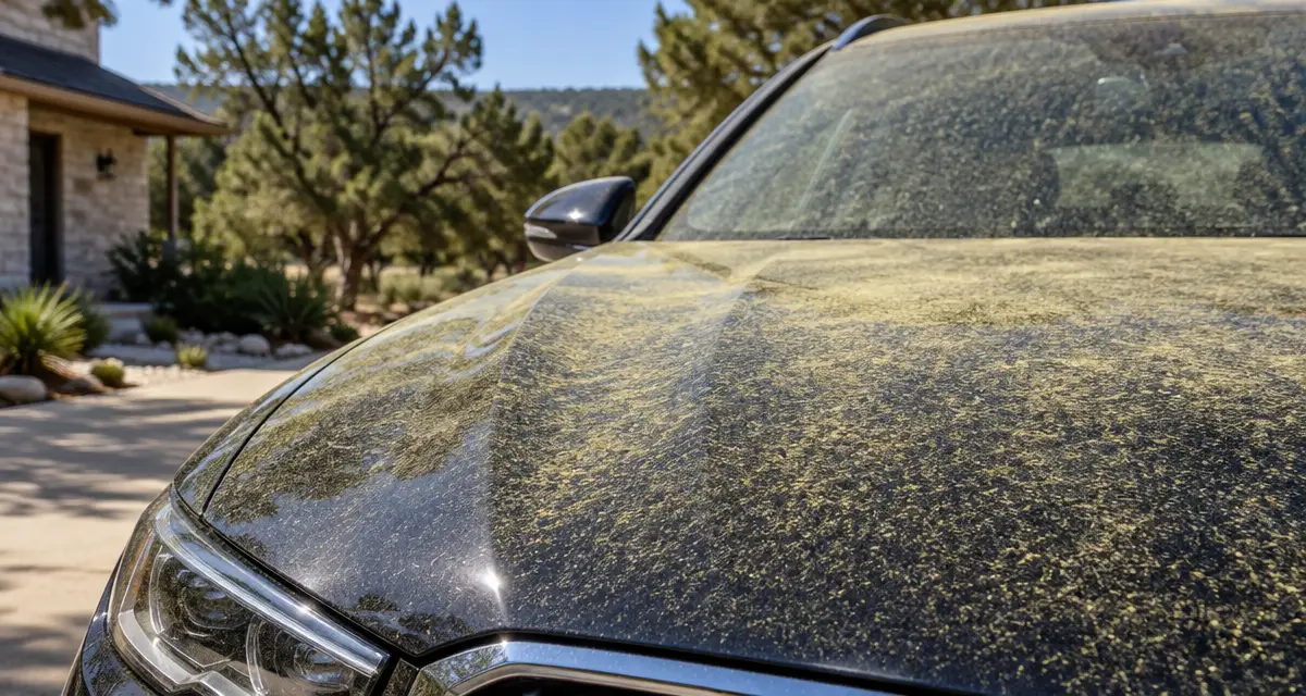 When Should Austin Drivers Wash Cedar Pollen Off Their Cars?